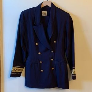 Vintage R&M Richards Navy Nautical Pantsuit